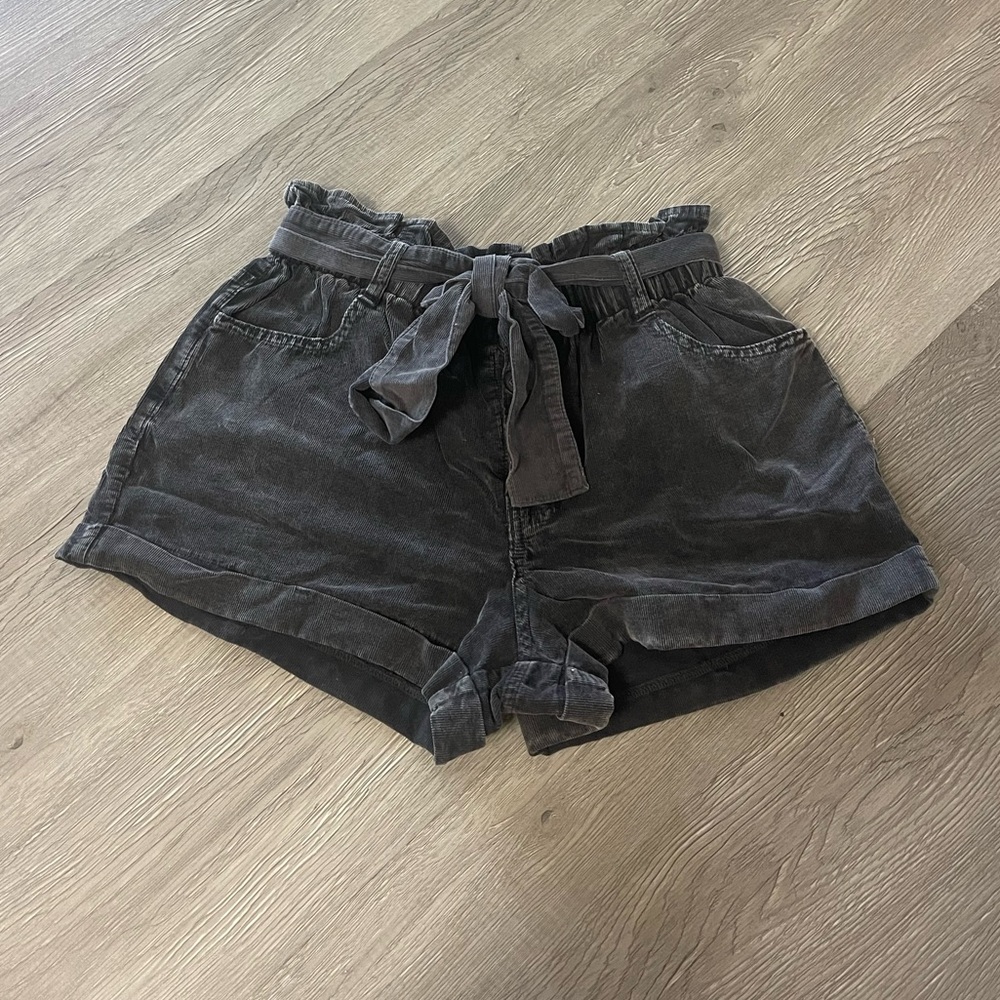Francesca's Collections Gray High Waist Shorts